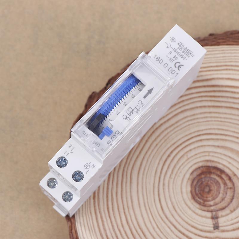 Sul180A 220 В 16 А батарея Din Rail механический таймер переключатель 24 часа реле аналоговый электрический программируемый таймер переключатель