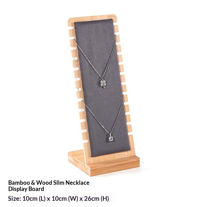 Simple Necklace Display Stand Jewelry Props Necklace Hanger Pendant Jewelry Display Stand Solid Wood Jewelry Stand