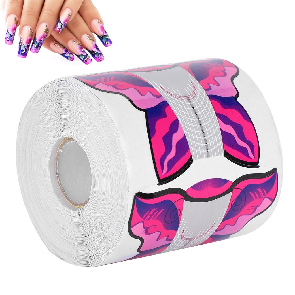 300Pcs Long UV Gel Nail Forms Self Adhesive Nail Art Extension Sticker Manicure Accessory