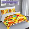 3pcs Custom Name Tweety Bedding Set,Includes 1 Duvet Cover and 2 Pillowcases,All-season Bedroom Decor