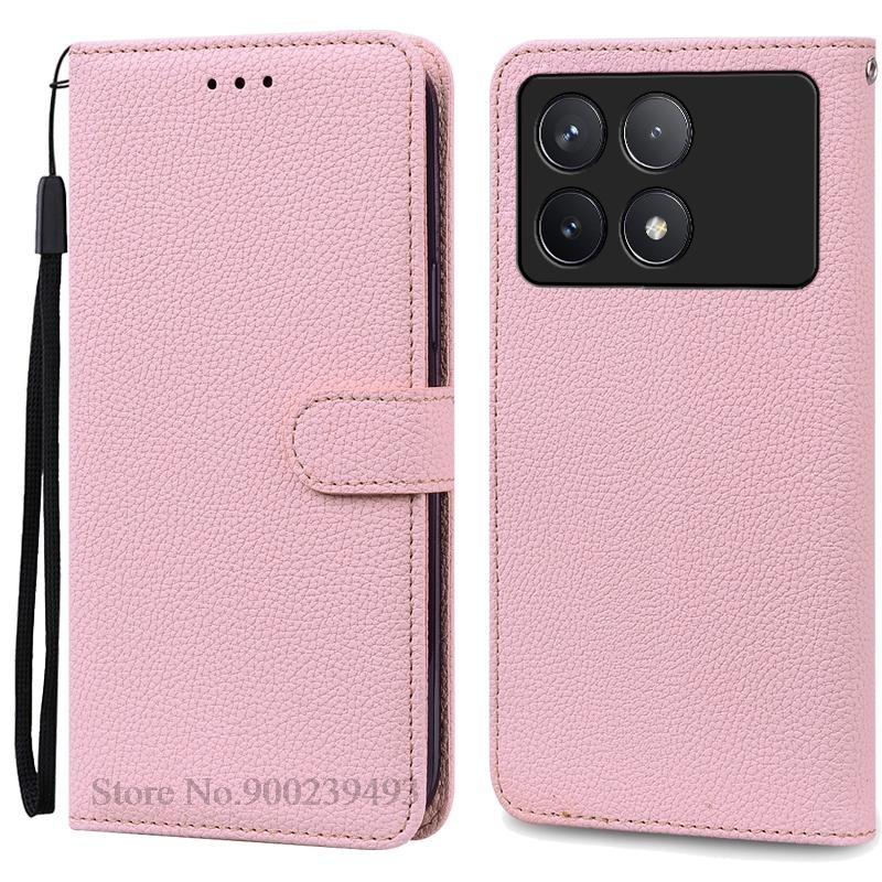 Чехол F6 Pro для POCO F6 Pro, силиконовый кожаный чехол-кошелек, флип-чехол для Xiaomi Poco F6 Pro 5G, чехол-книжка, Fundas