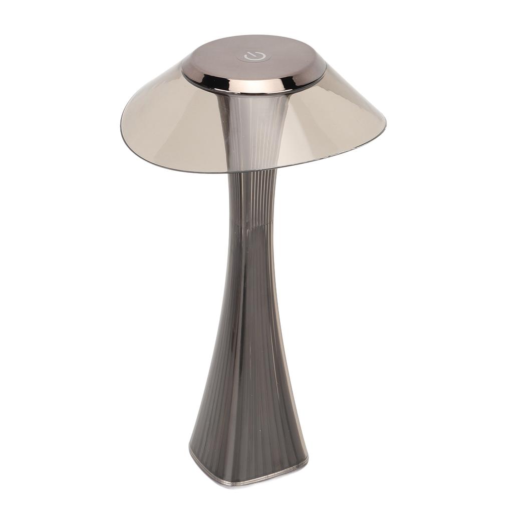 LED Table Lamp USB Charging Night Light 3 Lighting Mode with Touch Sensor for Home Room Smoky Grey