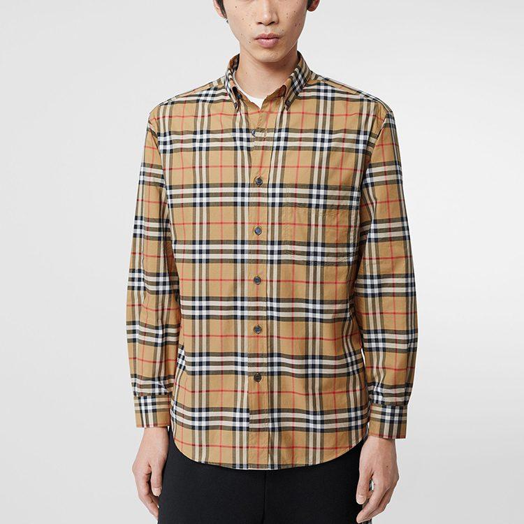 Burberry Рубашка Осень Унисекс Классический Стиль Желтый 8022268-A2219