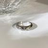 Fidget Anti Stress Anxiety Rotatable Rings For Women Fashion Shiny Zircon Flower Snowflake Spinner Finger Ring Aesthetic Jewelry
