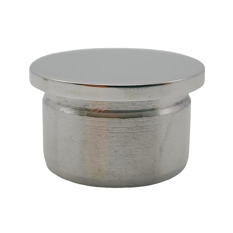 4 PCS 316 Stainless Steel Hand Rail End Cap Mirror Polished Cable Railing 25.4mm Handrail End Cap for Home Improvement