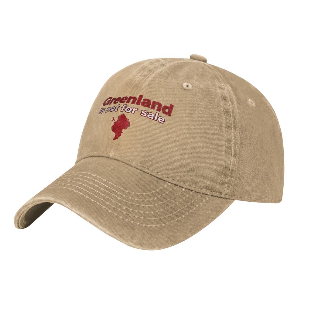 Retro Greenland Is Not For Sale Independence Baseball Cap Unisex Distressed Washed Snapback Cap Outdoor Summer Soft Caps Hat