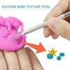 Needles Texture Ceramics Tools Polymer Clay Sculpting Auxiliary Molding Tool DIY Pottery Brush Cake Accessories