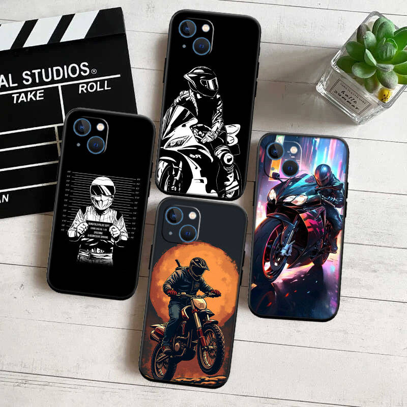 MH92 Чехол-накладка для телефона для мотоспорта для iPhone 7 8 11 12 13 14 15 16 17 16E XS Pro Max XR X SE Air