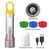 Мини Многоцветный Фонарик Зеленый/Красный/Синий/Белый COB LED Toch Зум USB Зарядка Подвесной Лампа для Палатки Охота Рыбалка На Открытом Воздухе