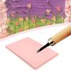 AT21-6 Pcs Pink Rubber Block Stamp Rubber Carving Linoleum Blocks Carving Block For Soft Rubber Stamp Crafts Easy To Use