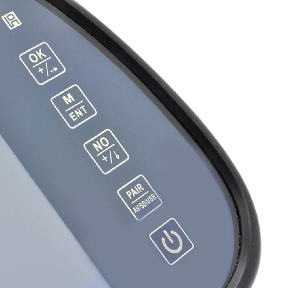 Монитор зеркала заднего вида и MP4-плеер - 7 дюймов, Handsfree, Bluetooth