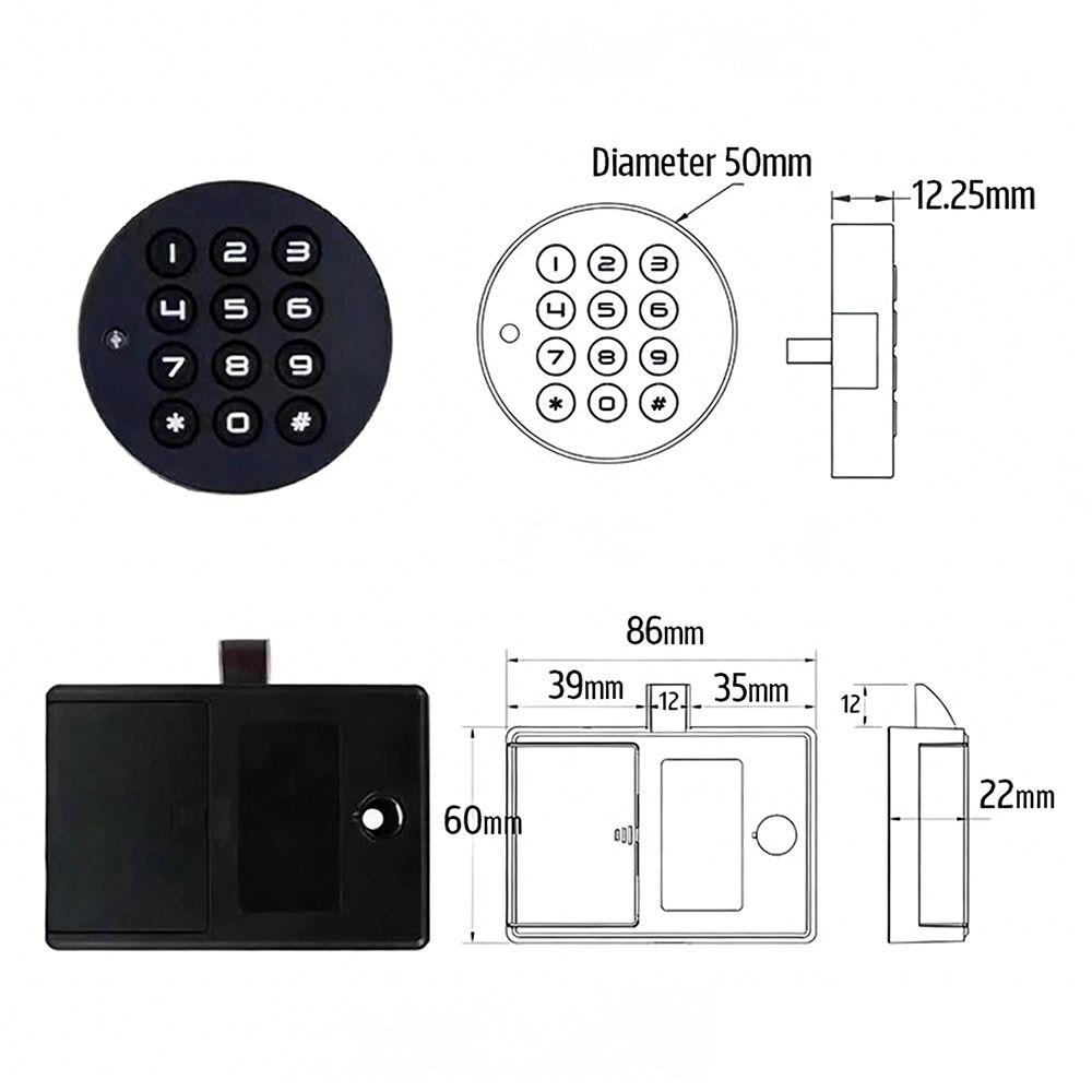 Programmable Code Password Lock Smart Combination Code Lock Electronic Lock  Security Cabinets