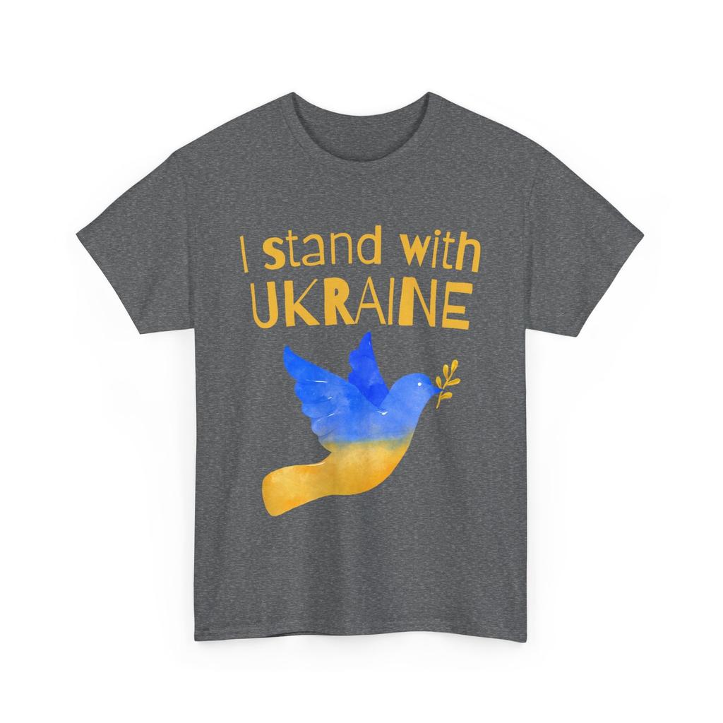 Футболка Украина, Я с Украиной Сине-желтая Птица Женская Мужская Футболка Мира