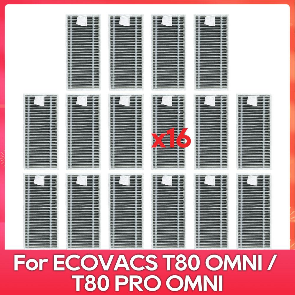 Подходит для ( ECOVACS T80 PRO OMNI / T80 OMNI ) Запчасти для пылесоса Основной ролик Ткань для швабры Боковая щетка Пылесборник HEPA-фильтр Аксессуары