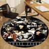 Michael Jackson Pattern Round Rug, Indoor/Outdoor Mat, for Picnic, Gameroom, Bedroom, Office, Living Room, Home Decor Carpet, Birthday Gift