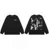 Long Sleeve T-Shirt Teen Boys Vintage Letter Print Relaxed Fit Streetwear Style 2025