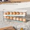 Автоматический роликовый механизм для яиц с направляющей и противопадающей конструкцией для холодильника и кухонной столешницы