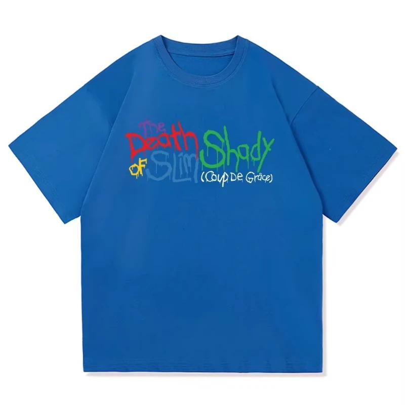 Eminem The Death of Slim Shady Ренессанс Футболка МужскаяЖенская Харадзюку Хип-Хоп Футболка Унисекс Высококачественные Хлопковые Футболки Топы