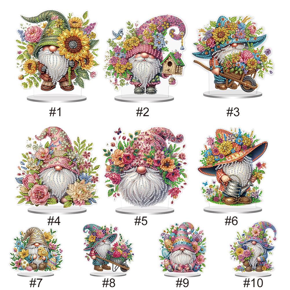Special Shape Acrylic Diamond Painting Desktop Decorations Diamond Painting Tabletop Ornaments Kit for Home Office Desktop Decor