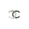 Chanel [24P Новинка] Брошь с логотипом Double C Женская Золотая, Белая и Черная