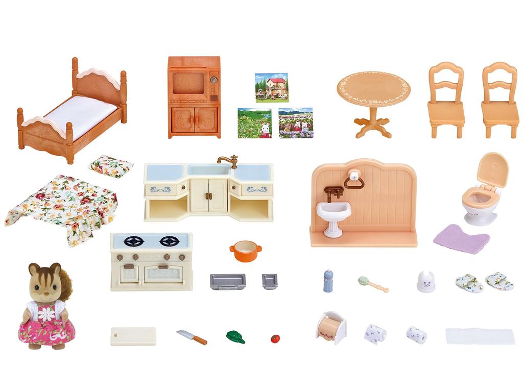 Sylvanian Families Set House Furniture Set with Red ST Mark Certification For Ages 3 and Up Toy Dollhouse Sylvanian Families EPOCH Doll/Furniture [Big
