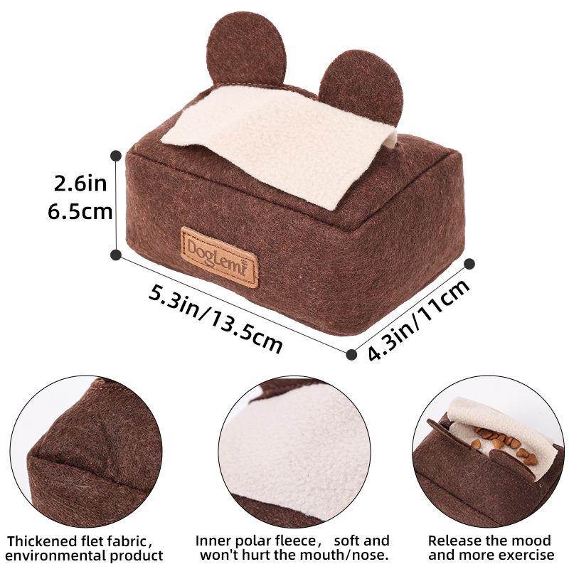 Luxury Modern Cute Training Snuffle Dog & Cat Chew Toy with Eco-Friendly Packaging for Interactive Slow Feeding & Movement Play