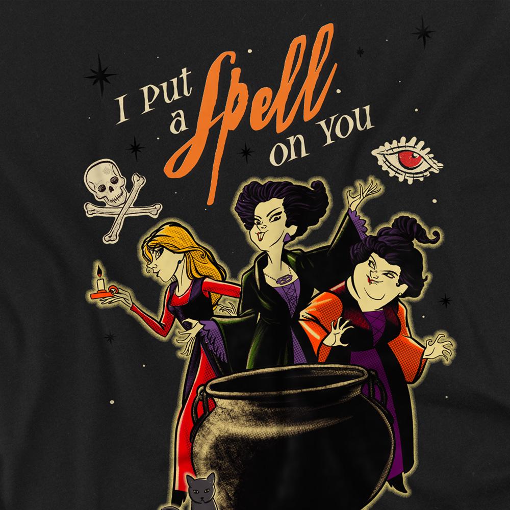 Унисекс футболка для взрослых с заклинанием ведьм из фильма «Фокус-покус»