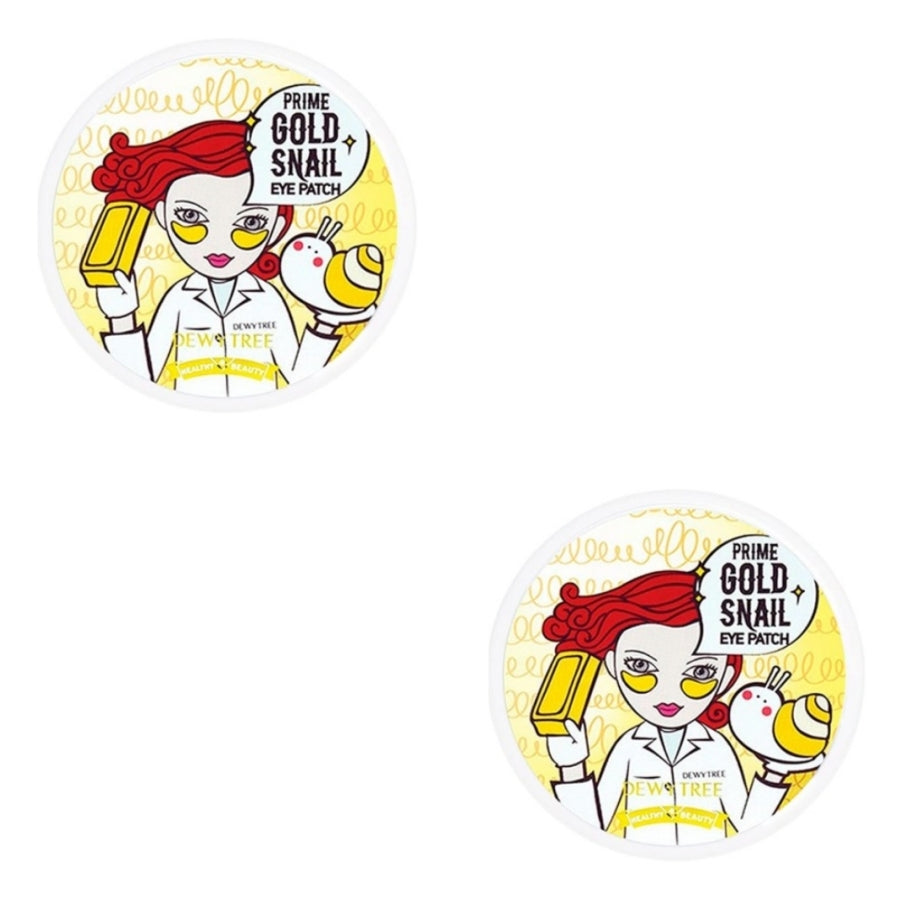 Dewytree Prime Патчи для глаз с золотой улиткой 60 шт. 90 г * 1 шт./2 шт./4 шт.