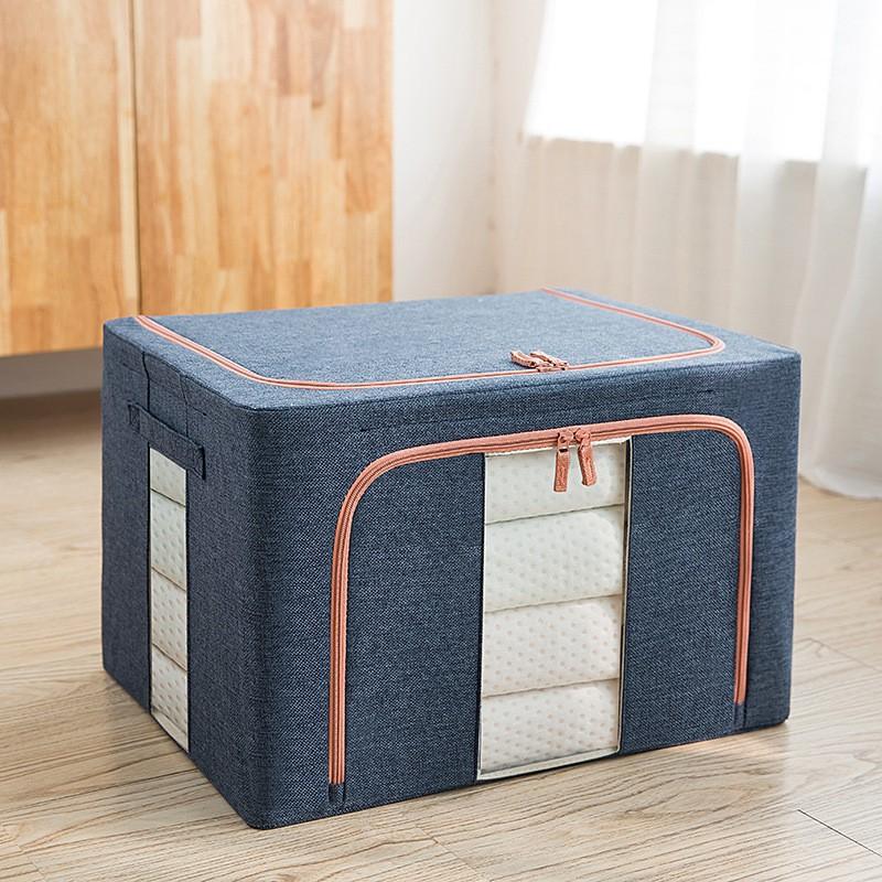 Thick Cotton Linen Storage Box Cloth Art Clothing Folding Wardrobe
