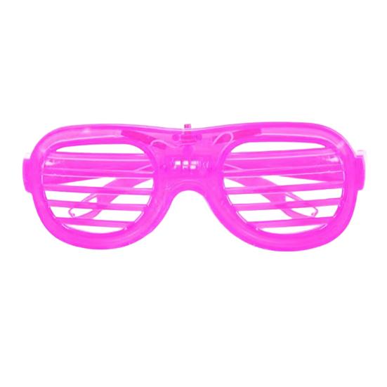Kids Glow-in-the-Dark Glasses 3 Light Modes Light-Up Frames Battery-powered Heart Shape Cosplay