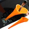 Automotive Long-Handled Funnel - Splash-Proof Fuel Pouring Tool, Durable Plastic Engine Funnel for Efficient Refueling