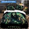 Scr-eam Horror Movie 3pcs K-pop music group Bedding set,Ideal for Bedroom, Dormitory,Including Duvet Cover And 2pcs Pillowcases,Fan gifts