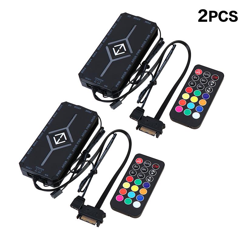 1-9 3-в-1 5В 3-контактный ARGB-контроллер Хаб вентиляторов охлаждения PWM Магнитный хаб с ARGB-контроллером 5В 3-контактный для корпуса ПК