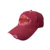 New autumn letter embroidered baseball cap children's old ripped soft top cap men's retro American show small face