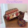 Ethnic Style Small Crossbody Bag For Summer Women With Pu Material And Fringed Design For Casual Travel