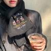 Зимний теплый шарф Xin Bangbang Корейская версия парный шарф для защиты от холода мультяшный милый медведь вязаный шарф женский