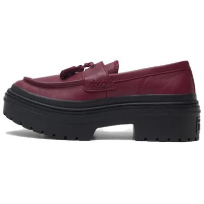 Chuck Taylor All Star Loafer с выступом на каблуке, на платформе, низкие, темно-бордовые, женские кроссовки, красные A14708C