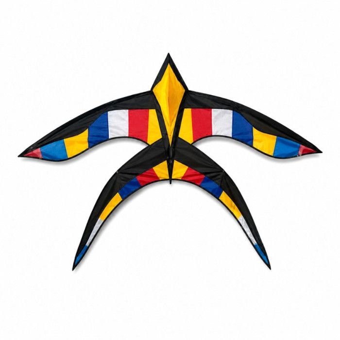 Grand Cerf-Volant Phoenix Multicolore 160 x 100 cm – Monocommande en Polyester pour Plage, Parc et Jeux d’Extérieur