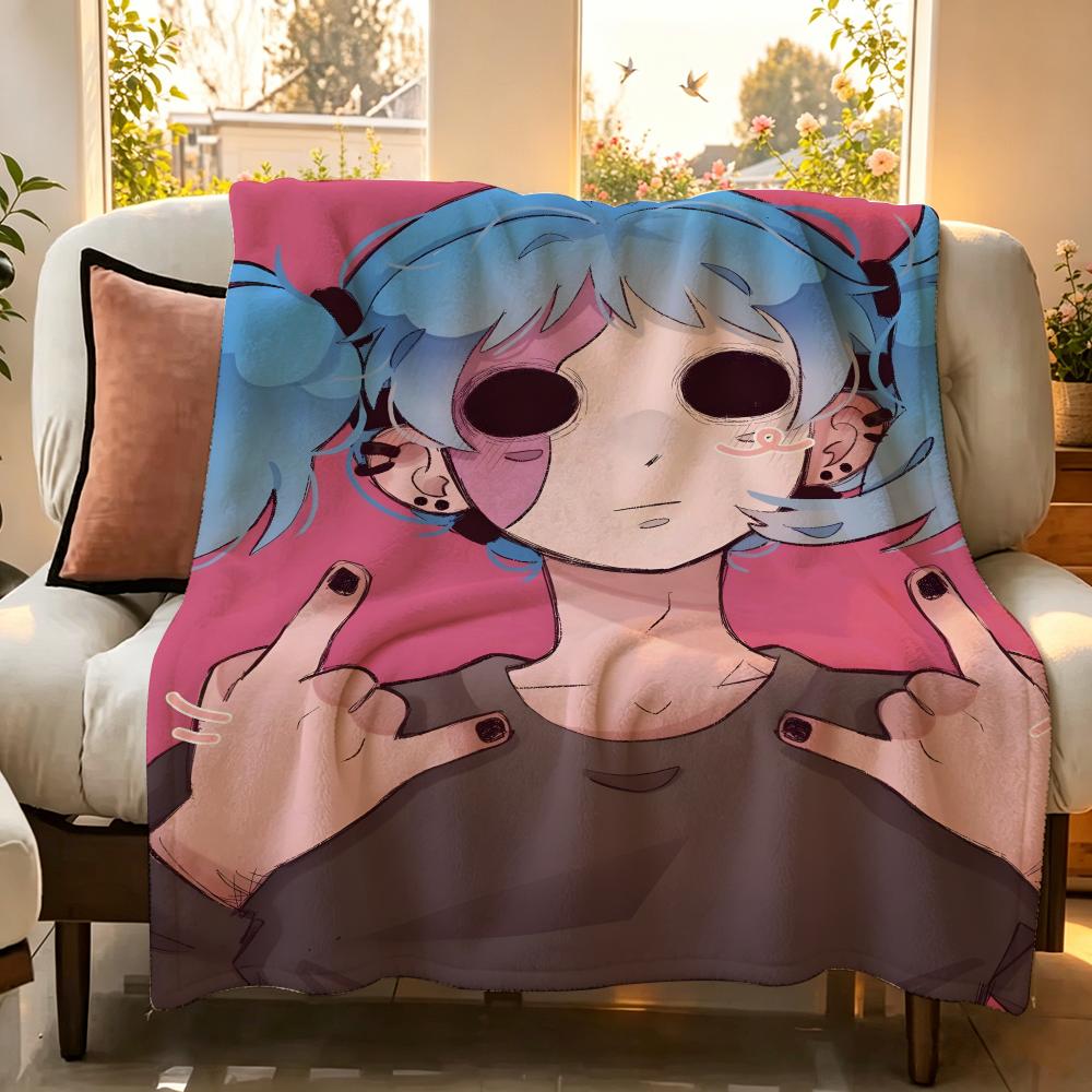 Game S Sally F Face Throw Flannel Throw Blanket Suitable for Sofa Living Room Bedroom