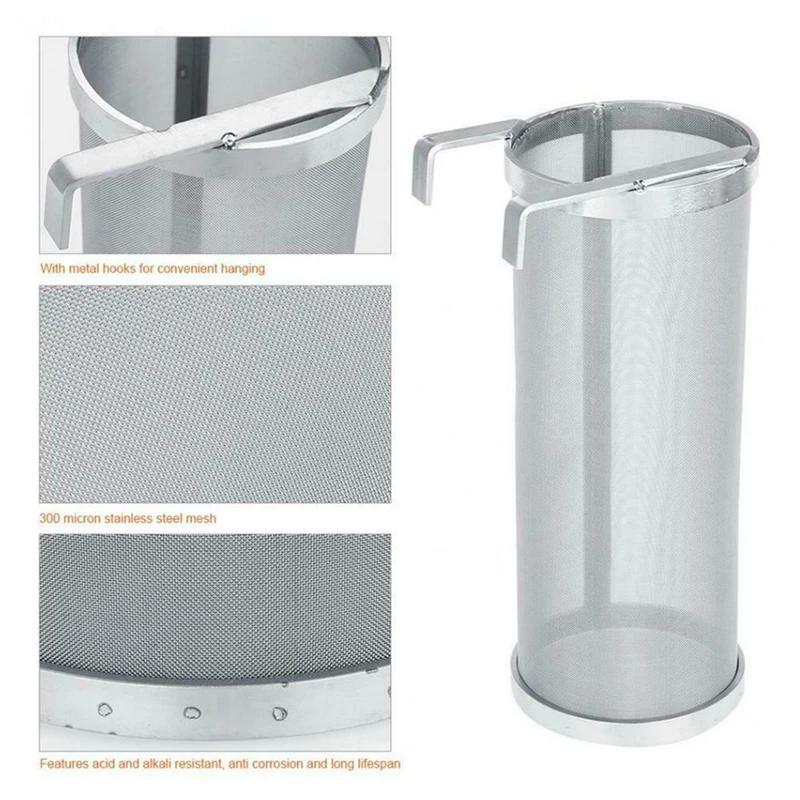 300 микрон нержавеющая сталь домашнее пиво хмельной сетчатый фильтр паук с крючком пивоварение