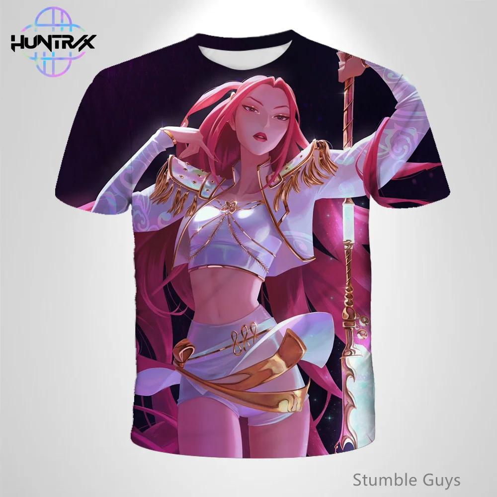 Kpop Охотники на демонов Повседневная мода 3D Мультяшная Короткий рукав Детская Летняя Мальчики Девочки Футболка Аниме Одежда
