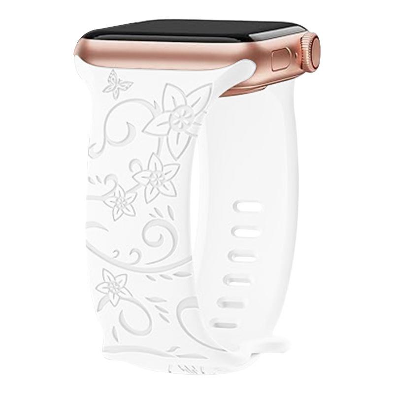 Apple iWatch SE987 Монохромный Силиконовый Универсальный Спортивный Ремешок
