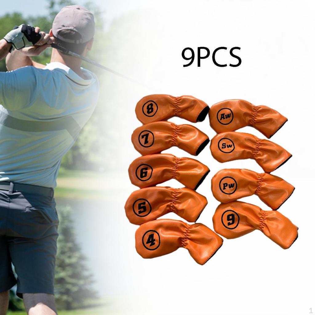 9 шт., железные головные уборы для гольфа, клубные головные уборы, легкие, с мягкой подкладкой, износостойкие