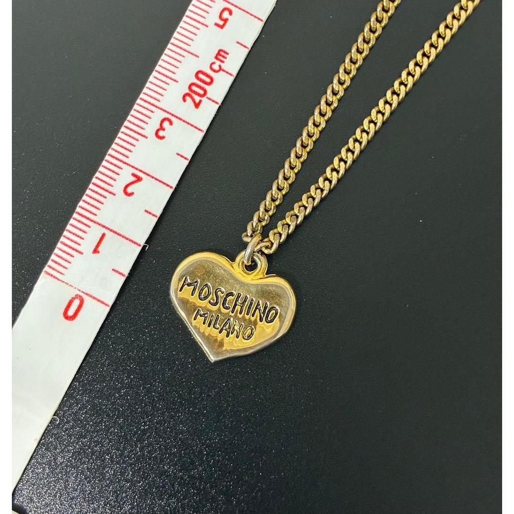 Б/у колье Moschino Moschino золотое сердце бижутерия