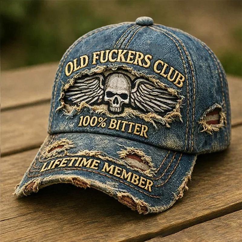 Popular, American Independence Anniversary hat, ripped flag embroidered retro baseball cap, outdoor defense