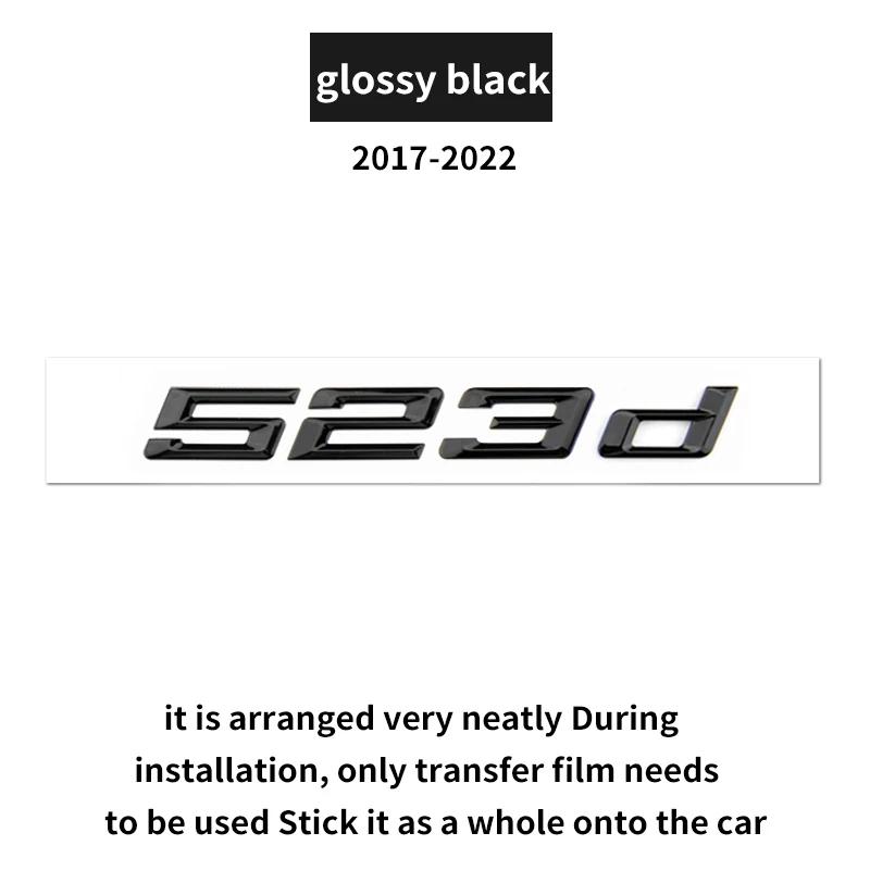 Suitable for BMW 5 Series G60 G30 F10 F11 520d 525i G61 530d 530e 540i 528 535i GT F07 rear emblem car numerical letters