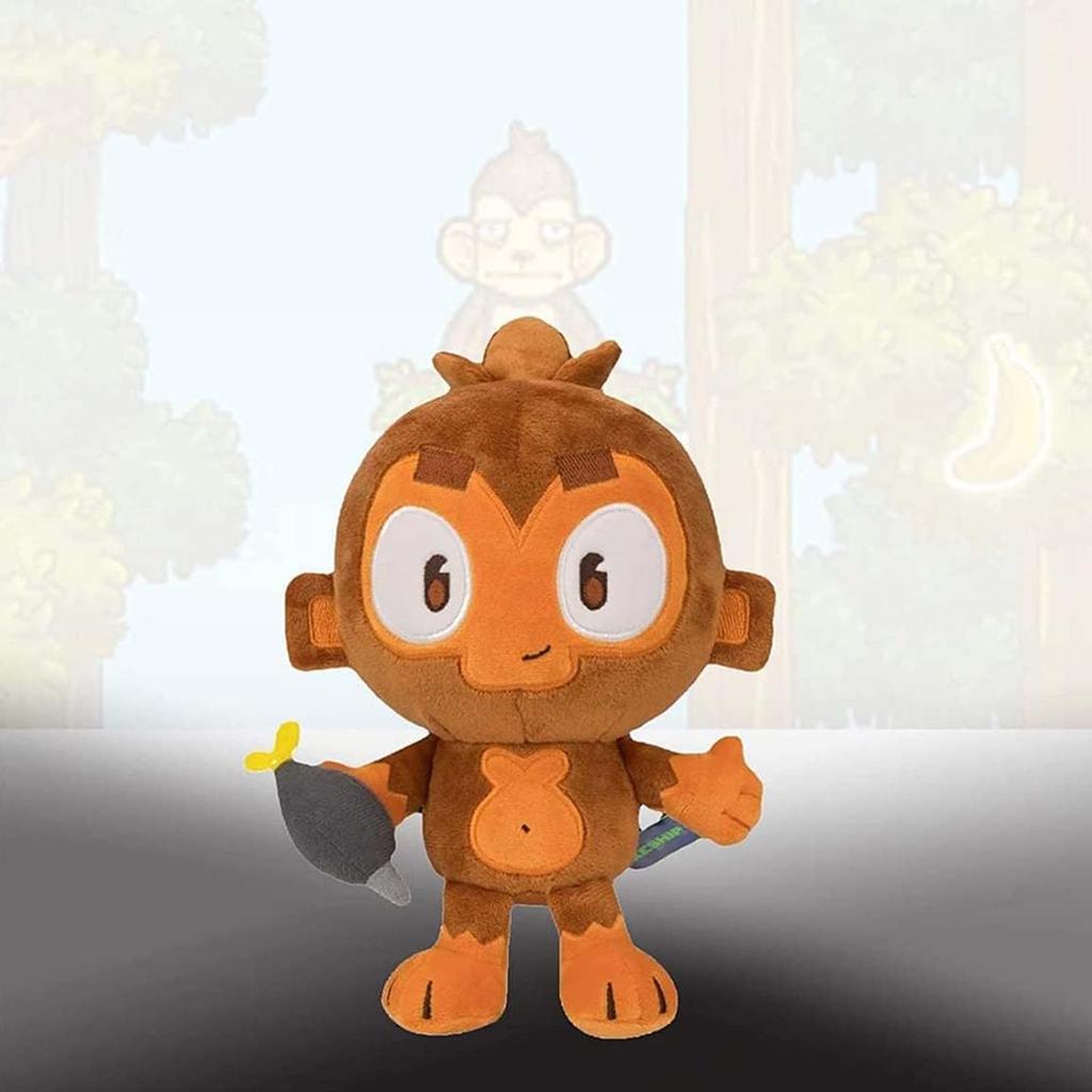 Bloons Monkey Plush Bloons Monkey City Cute Cartoon Monkey, Dart Monkey Plush Doll, Monkey King Soft Doll Bloons TD for Kids Children Gift Birthday