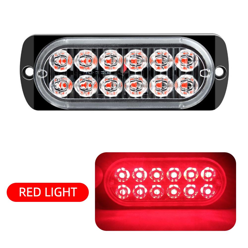Car Warning Light Car Lights Assembly Car Truck Emergency Side Lamp 12 LED Car-styling Signal Lamp LED Warning Light