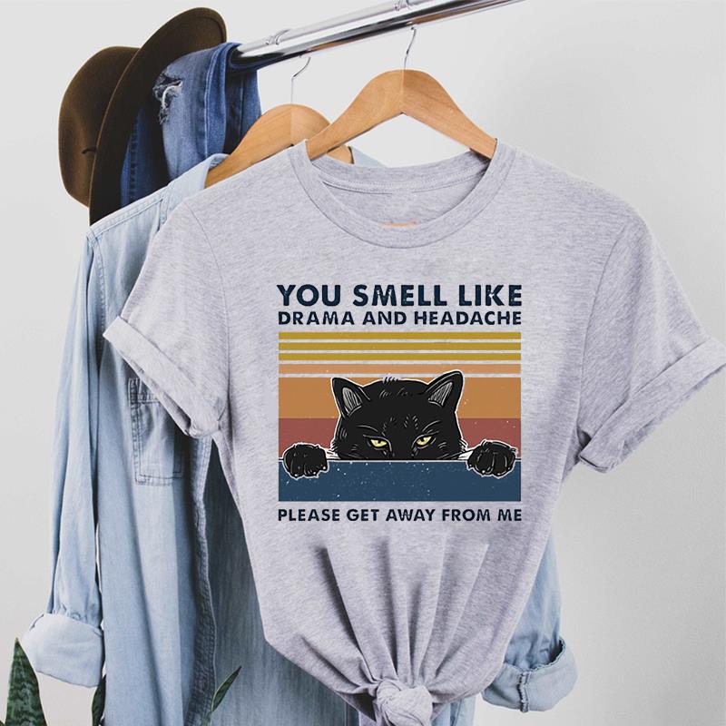 Lovely Cat Dog Pet Tee Top Fashion T Shirt 90s Style Clothing Casual Short Sleeve Women Print Lady Female Graphic T-shirt