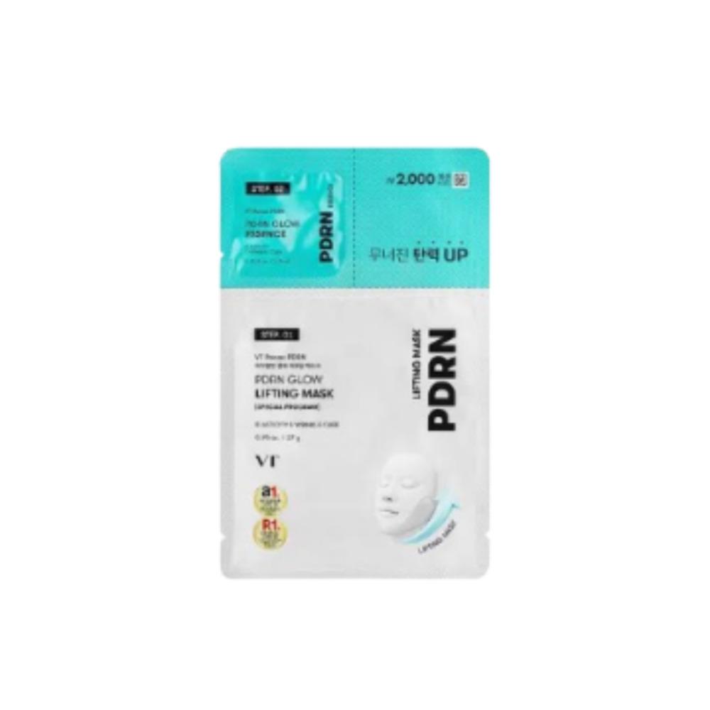 VT PDRN Glow Lifting Маска-патч для сияния и подтяжки с сияющей эссенцией Набор (27г + 1,5мл), 10ae